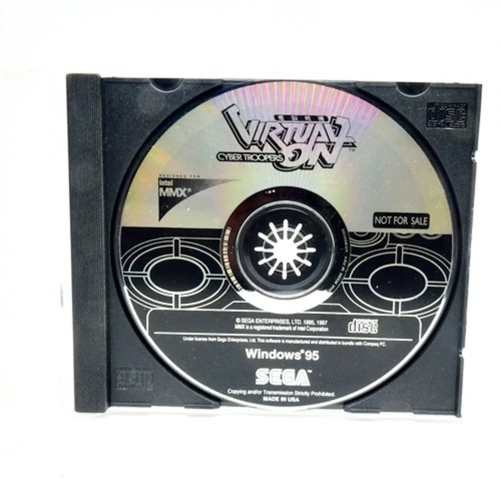 Virtual On Cyber Troopers Windows 95 Sega Disc Only PC RARE Great Condition